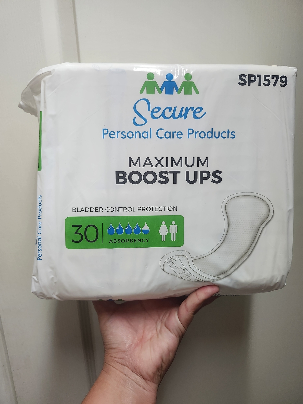 3 Packs Secure Maximum Boost Ups Bladder Control Pads